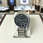 EMP ARMN CHRONO METAL STRAP WATCH